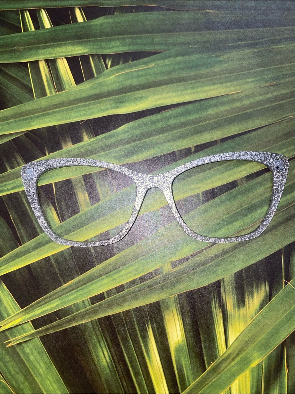 Pair Eyewear WANDA eyeglass toppers silver glitter
